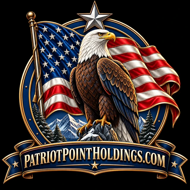 Patriot Point Holdings eagle and American flag logo