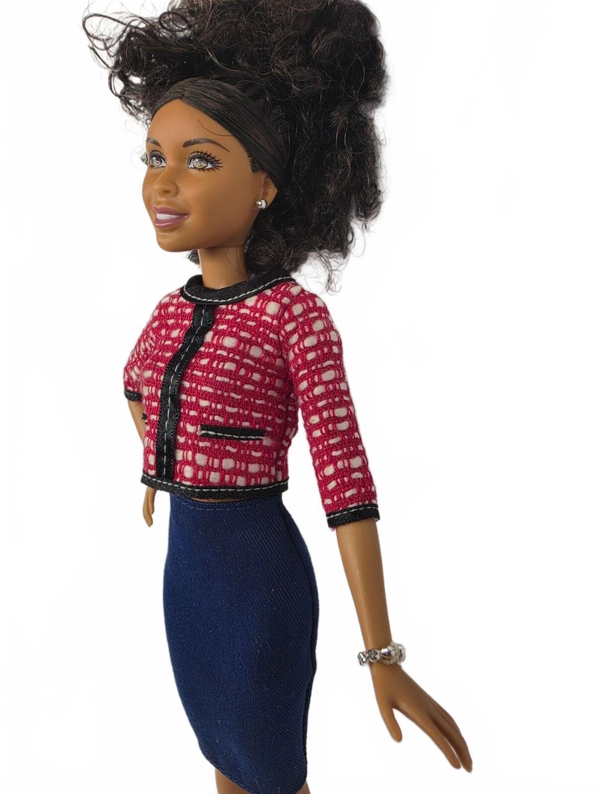 2016 Mattel Barbie Careers President Doll DPN03 African American Red Jacket - Image 6