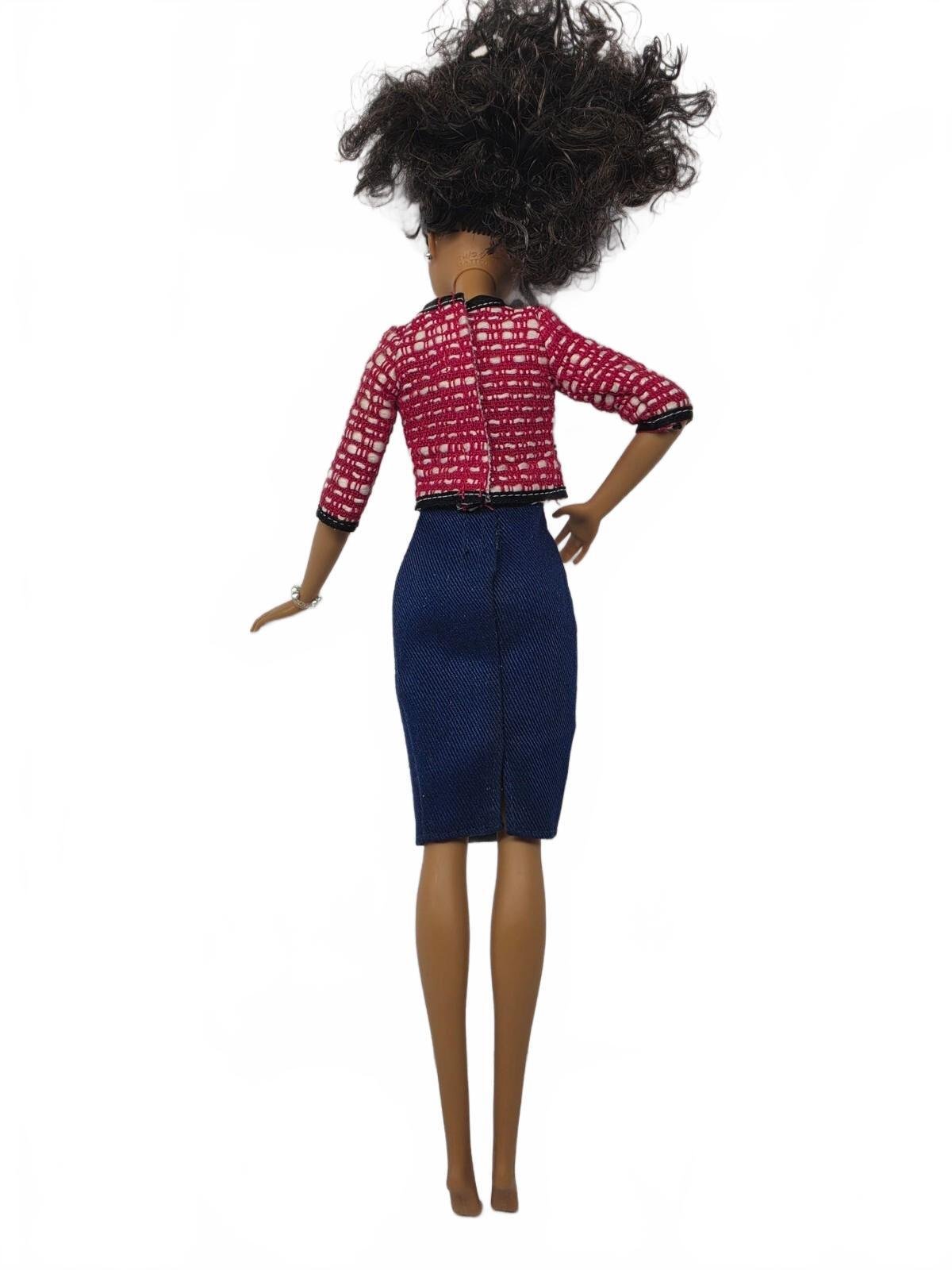 2016 Mattel Barbie Careers President Doll DPN03 African American Red Jacket - Image 8