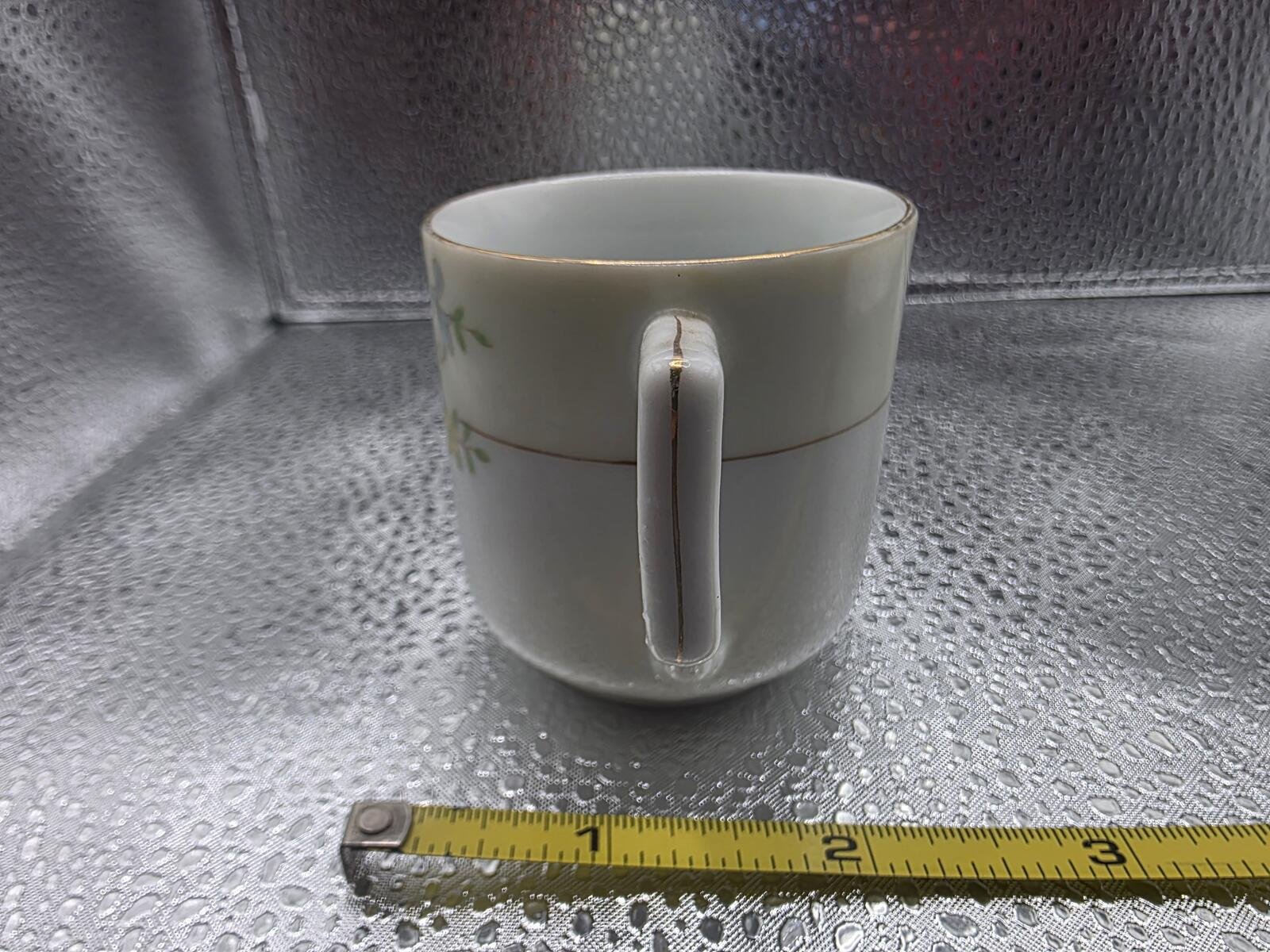 Vintage Occupied Japan Floral Porcelain Demitasse Cup, 1945–1952 - Image 2