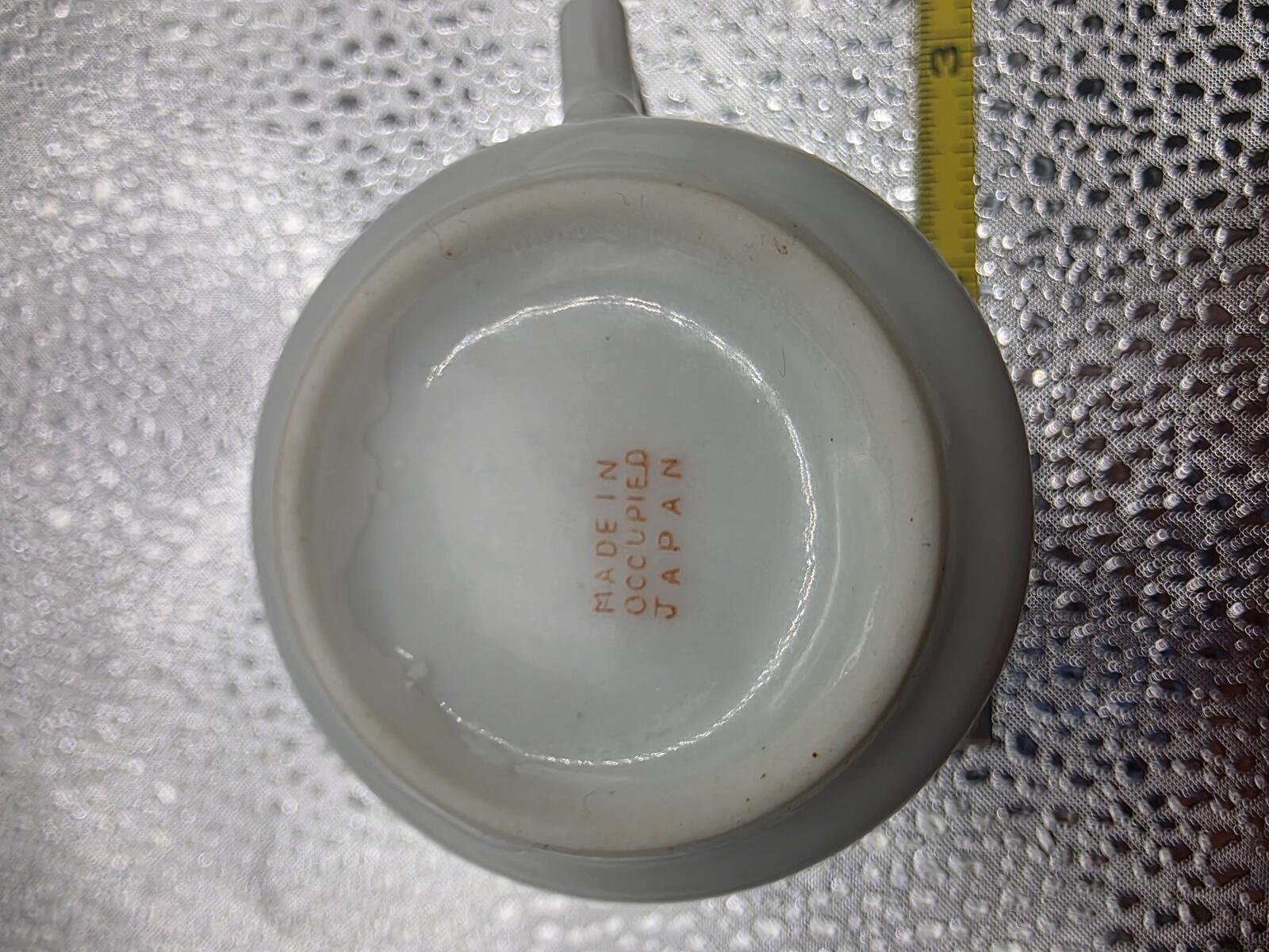 Vintage Occupied Japan Floral Porcelain Demitasse Cup, 1945–1952 - Image 5