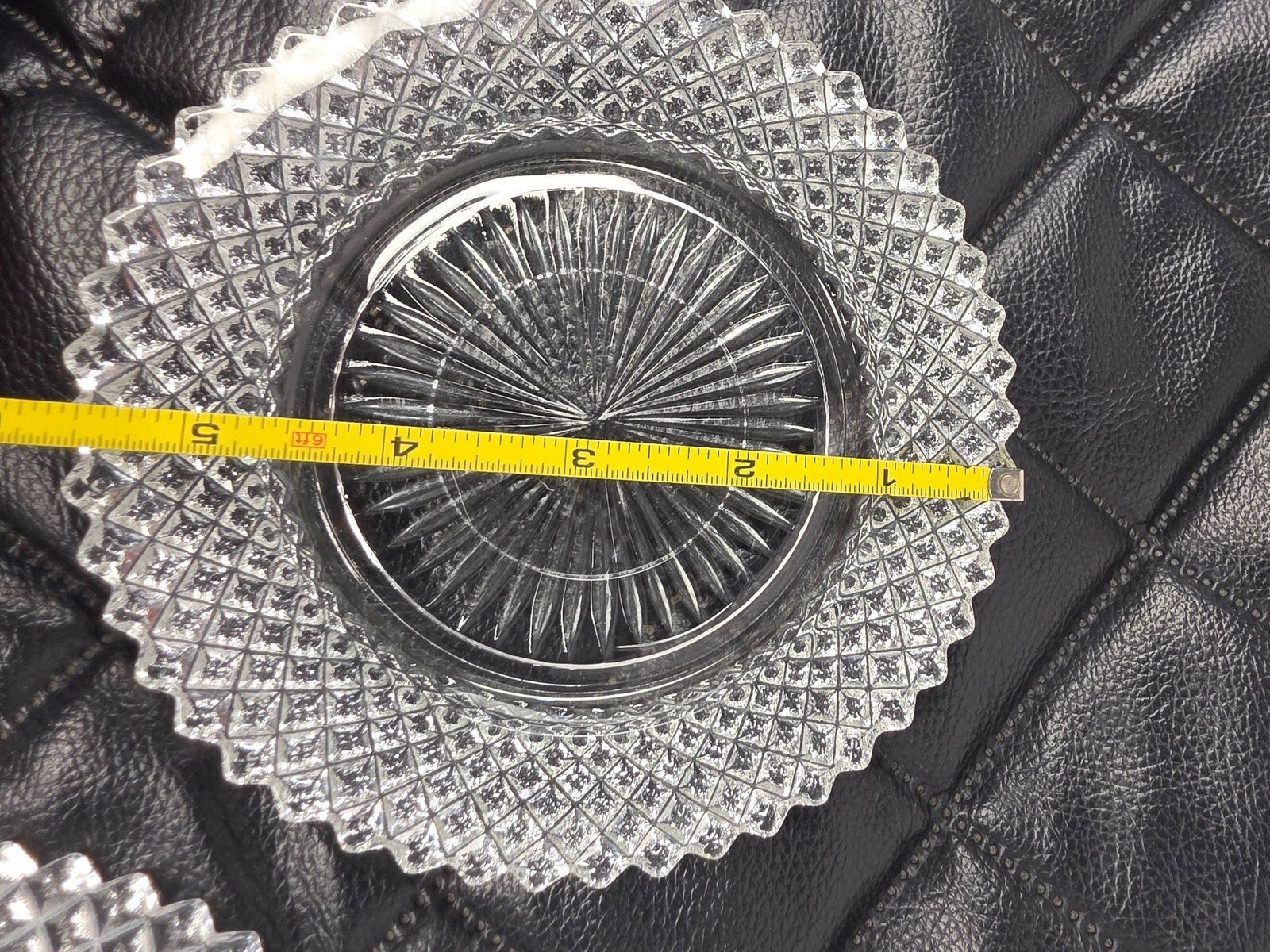 Vintage Anchor Hocking Miss America Depression Glass Saucers, Set of 2 - Image 2