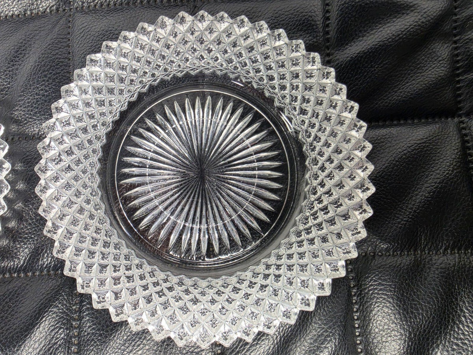 Vintage Anchor Hocking Miss America Depression Glass Saucers, Set of 2 - Image 4