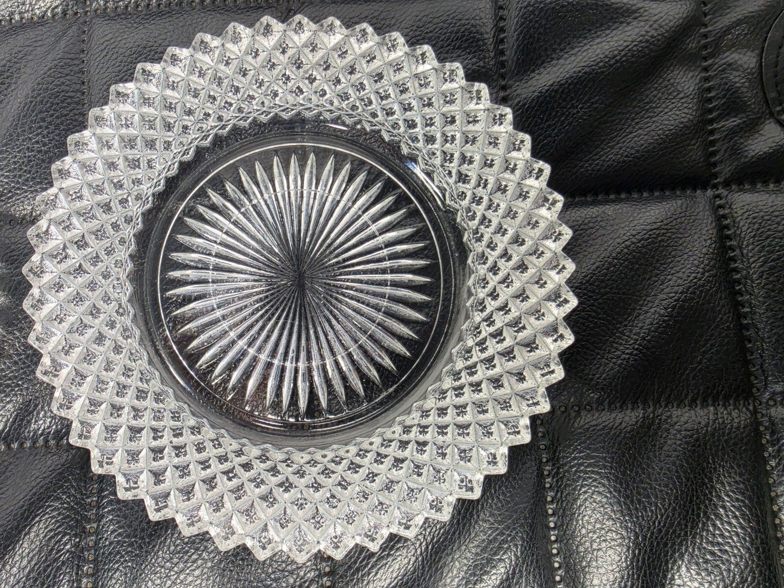 Vintage Anchor Hocking Miss America Depression Glass Saucers, Set of 2 - Image 5