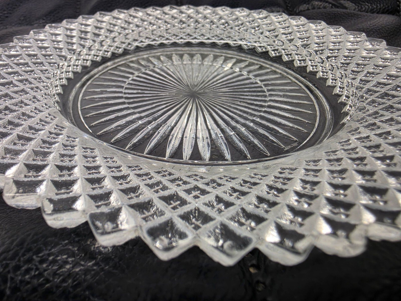 Vintage Anchor Hocking Miss America Depression Glass Saucers, Set of 2 - Image 6