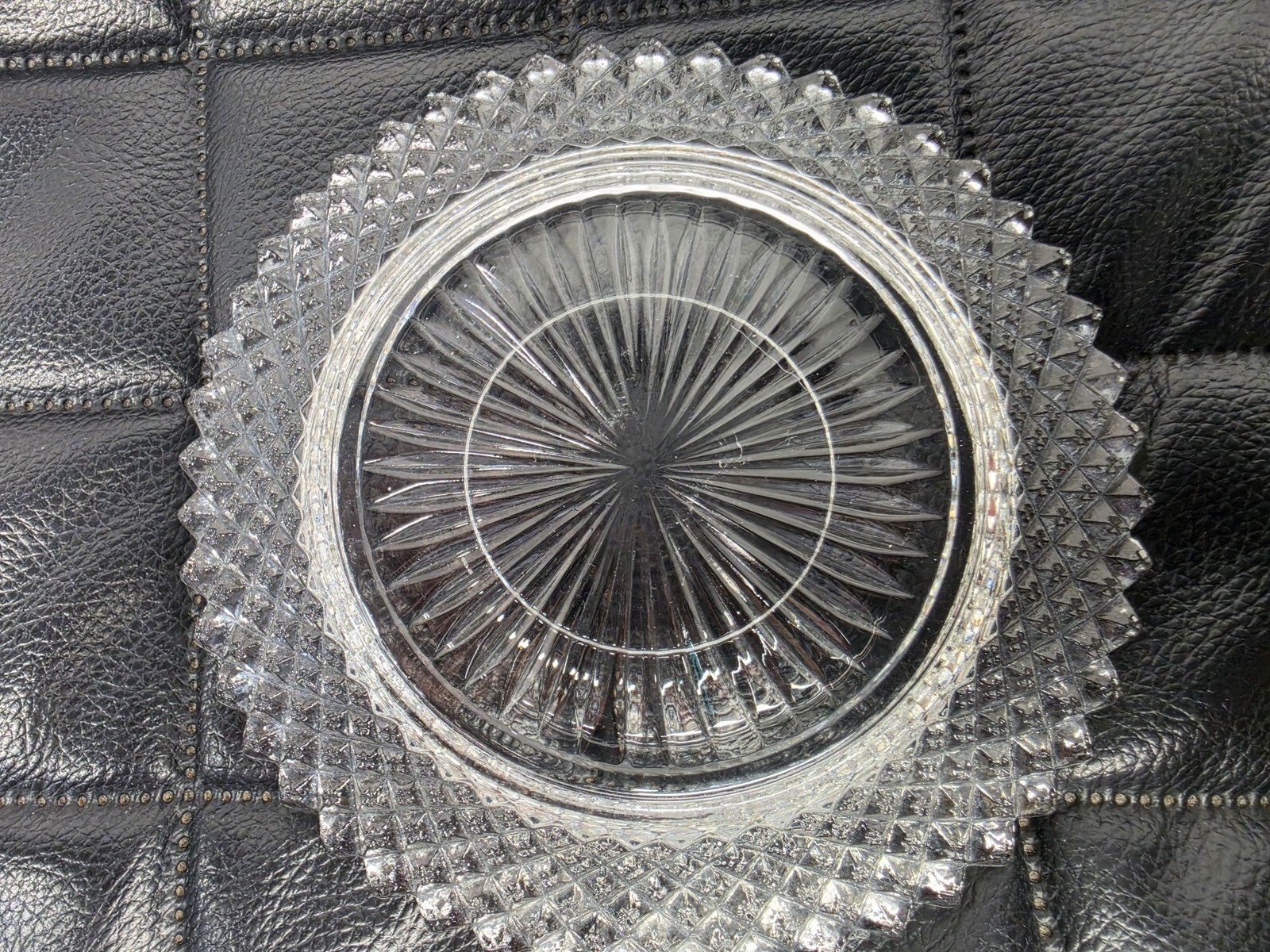 Vintage Anchor Hocking Miss America Depression Glass Saucers, Set of 2 - Image 8