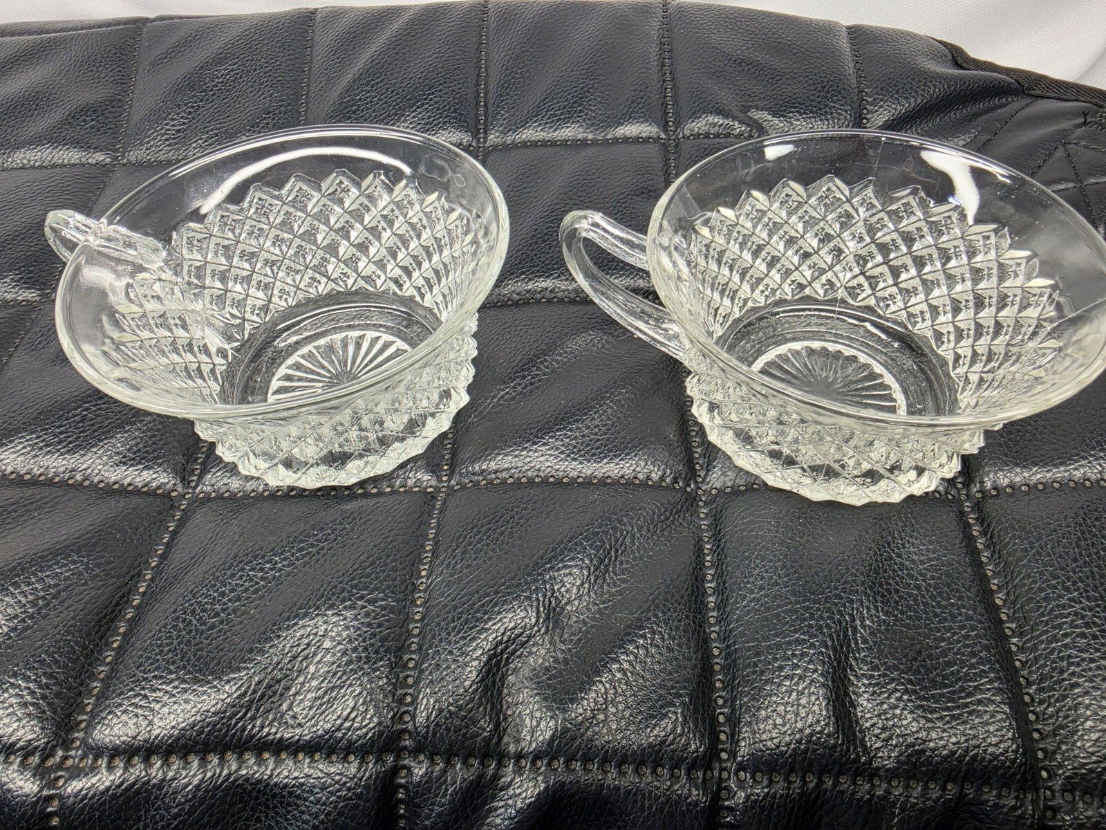 Vintage Anchor Hocking Miss America Depression Glass Tea Cups, Set of 2 - Image 4