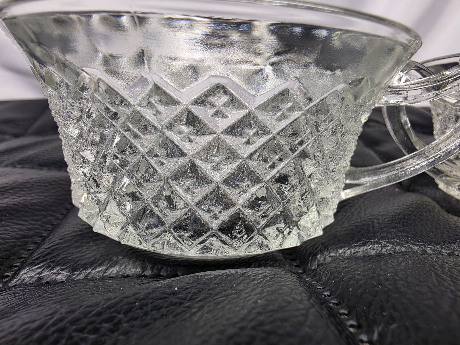 Vintage Anchor Hocking Miss America Depression Glass Tea Cups, Set of 2 - Image 5