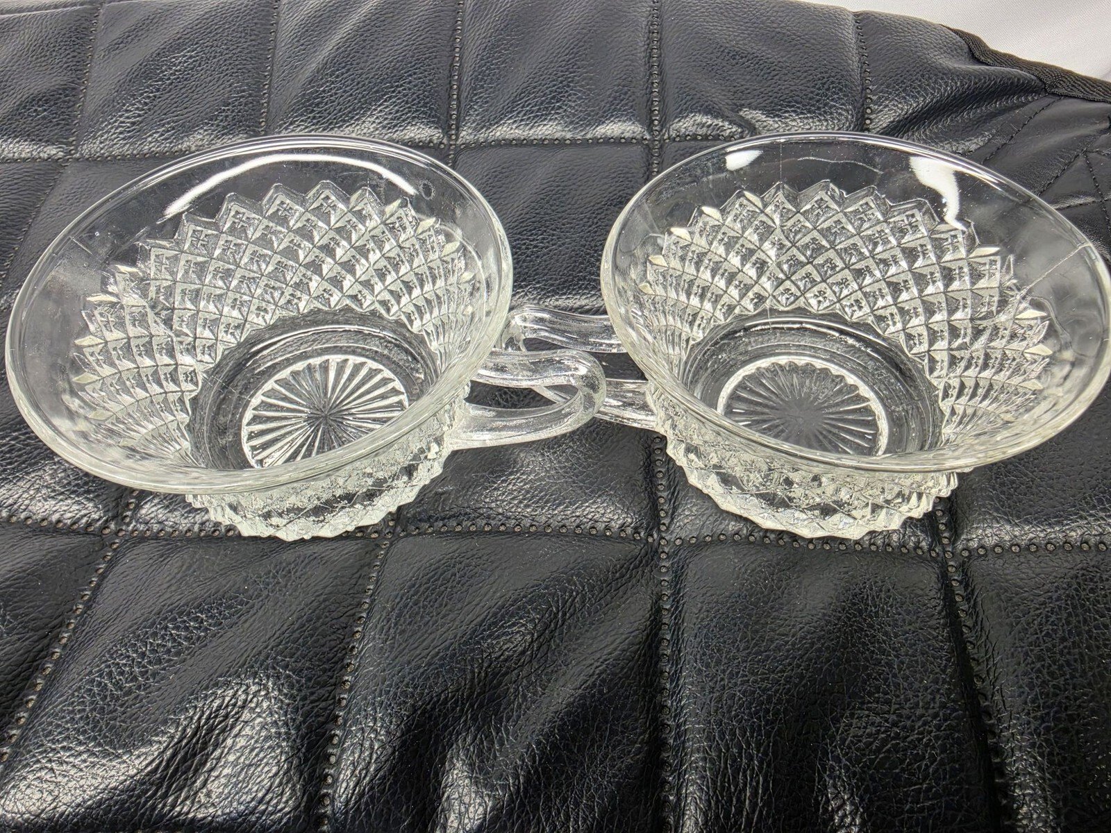 Vintage Anchor Hocking Miss America Depression Glass Tea Cups, Set of 2 - Image 6