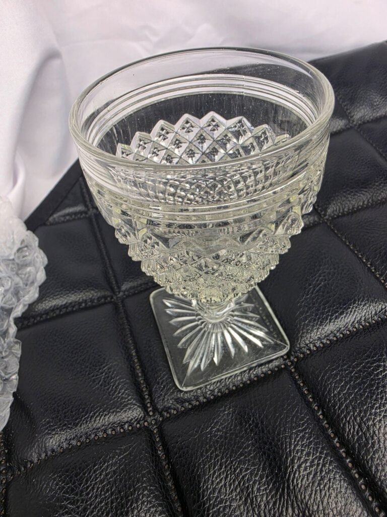 Vintage Anchor Hocking Miss America Depression Glass Wine Goblet, 5 oz