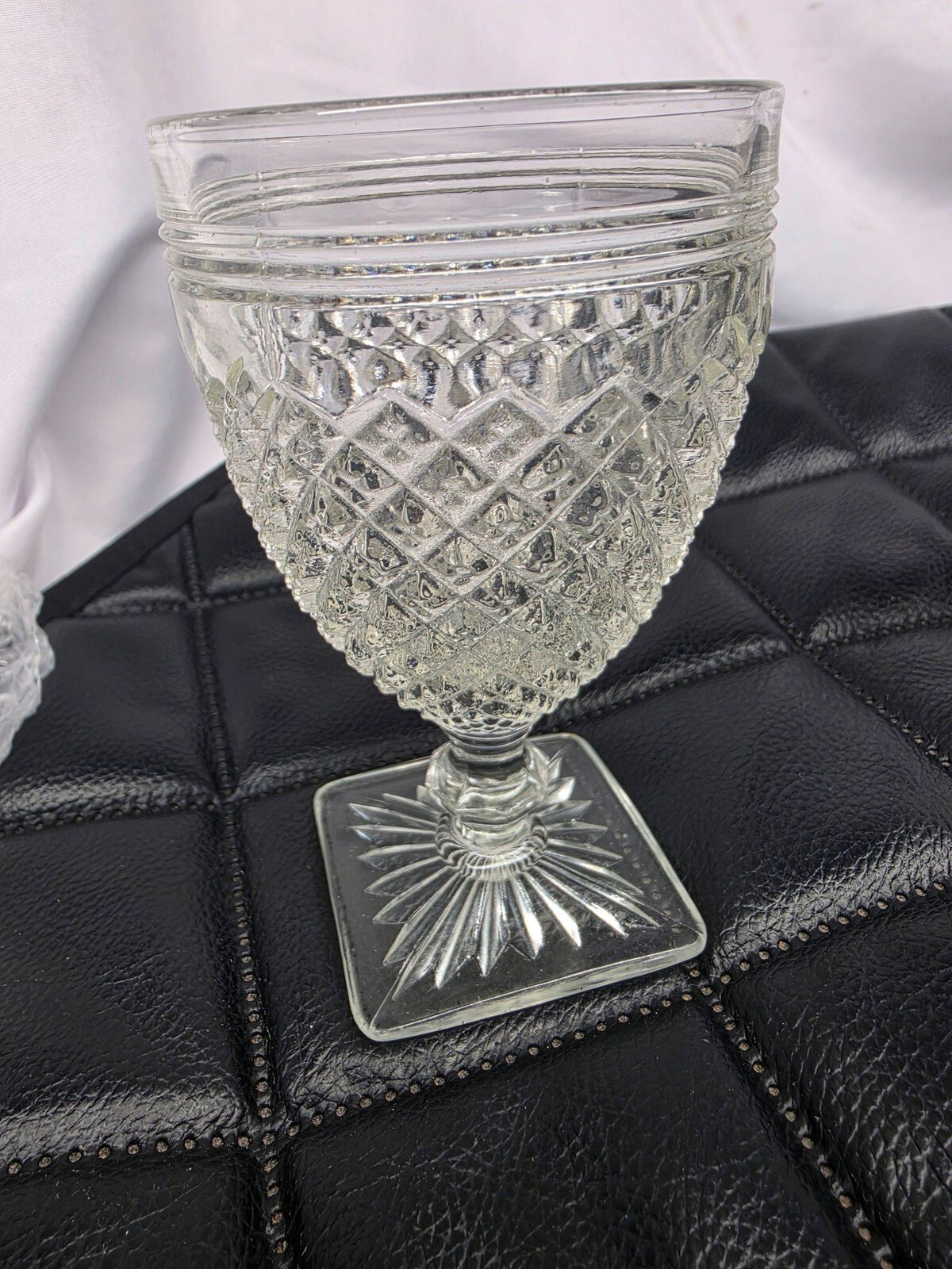 Vintage Anchor Hocking Miss America Depression Glass Wine Goblet, 5 oz - Image 2