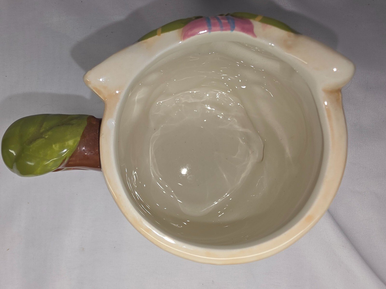 Pier 1 Imports Olli The Owl Mug Hand Painted Dolomite 3D Figural Coffee Cup 2018 - Image 5