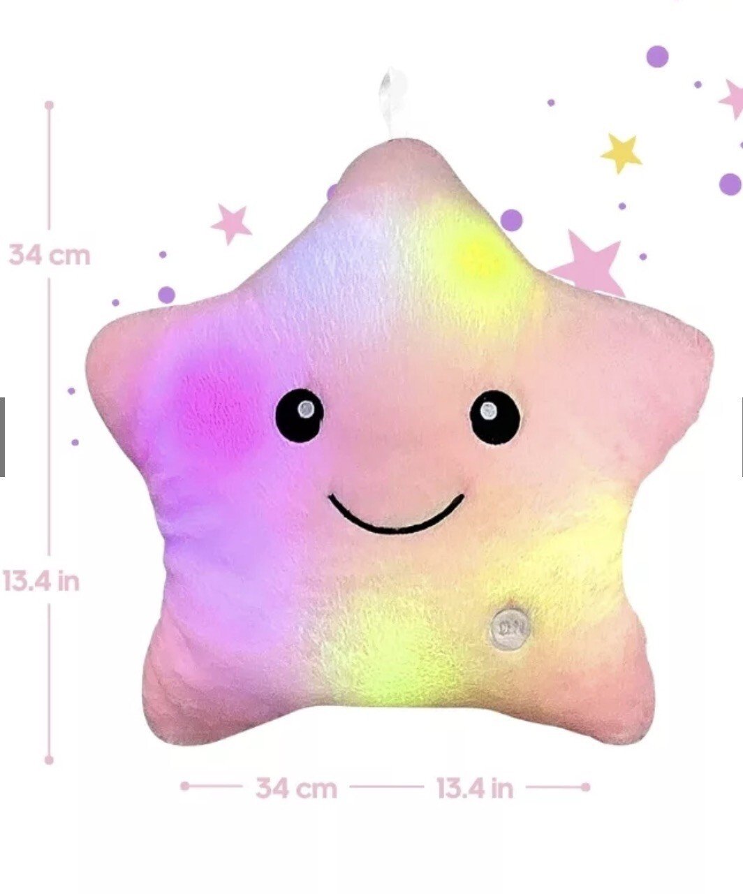 Purple Plush LED Soft Stuffed Cushion Night Light For Home Decor And Kids Gift - Image 6