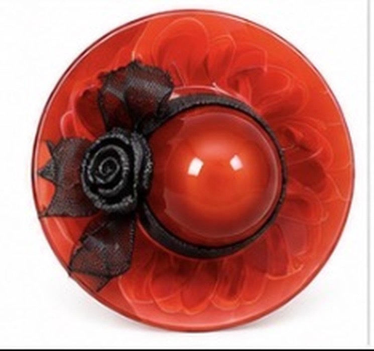 Fitz & Floyd Glass Menagerie Sedona Red Hat 43/517 Art Glass 2004 w/ Box - Image 5