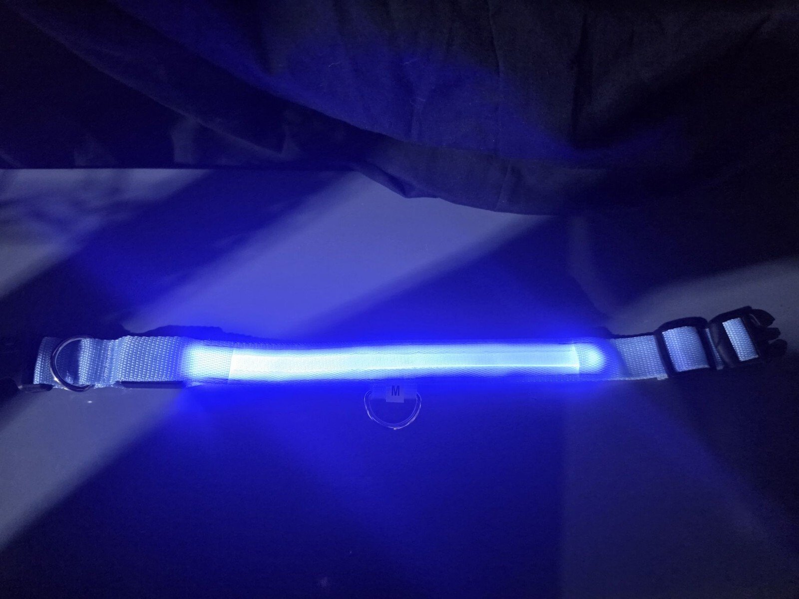 LED Dog Collar Battery Adjustable Light Up Night Safety Collar Gift New - Image 6