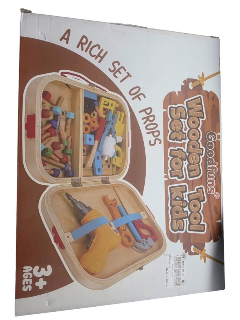 Kids Wooden Tool Set Building Kit Montessori STEM Educational Toy 3+ Fun Gift
