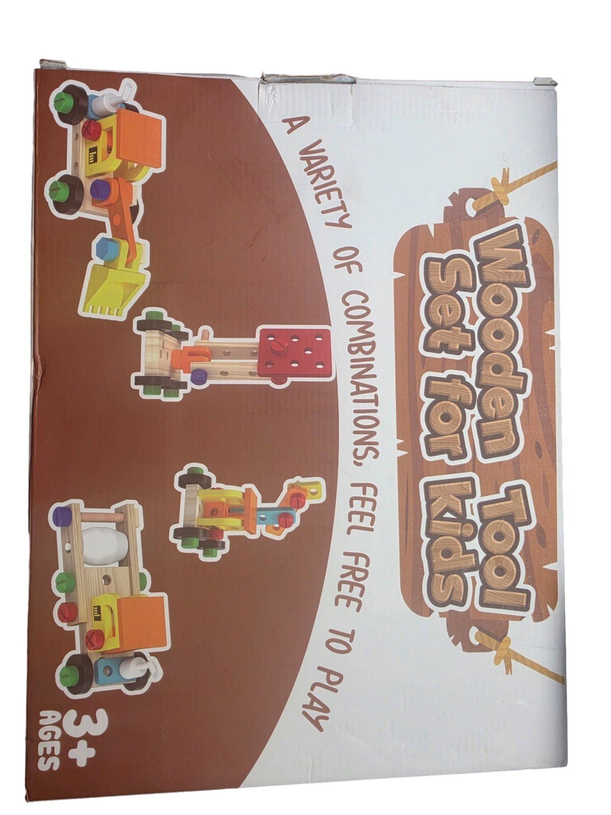 Kids Wooden Tool Set Building Kit Montessori STEM Educational Toy 3+ Fun Gift - Image 3